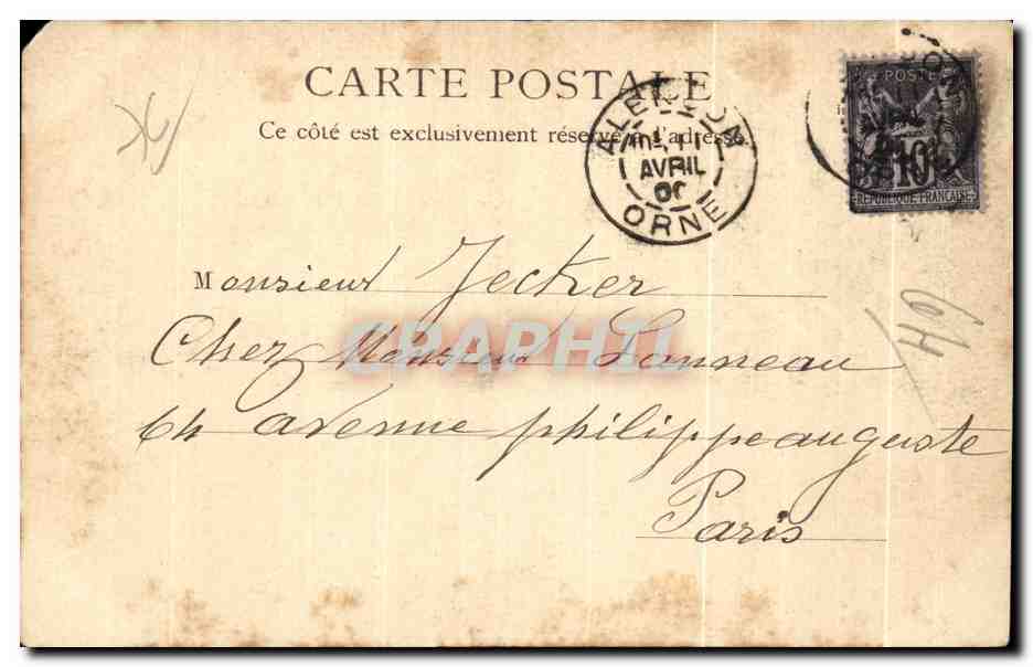 CPA Le Havre Le grand quai Bateaux — Rückseite