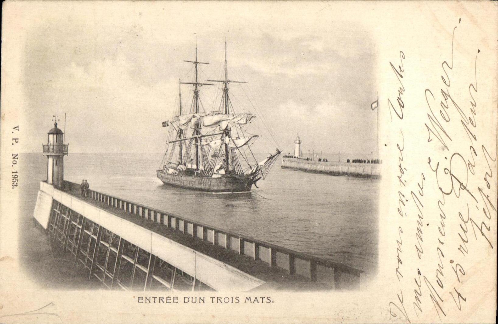Entrée d'un trois mats — V.P. No. 19638