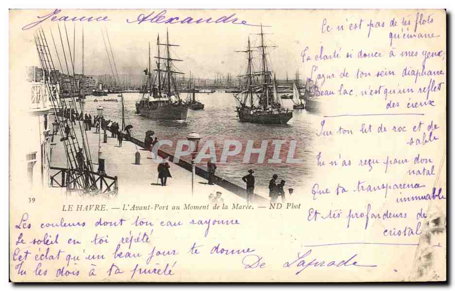 Le Havre — L'Avant-Port au Moment de la Marée — ND Plot n°39