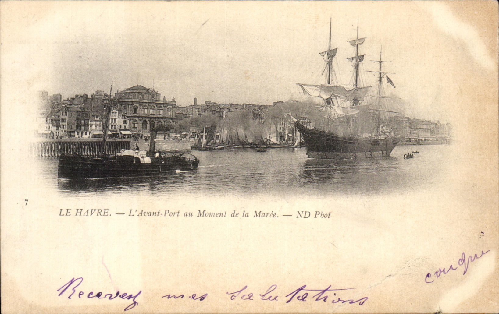 Le Havre — L'Avant-Port au Moment de la Marée — ND Pbot