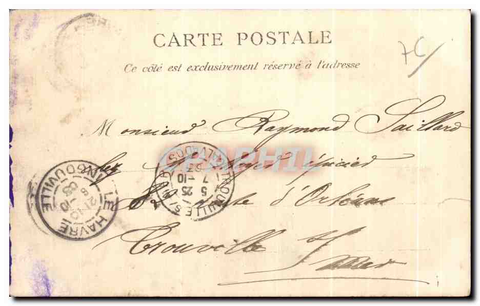 L'avant-Port à l'heure de la Marée — E. J., Havre — N° 52 — Achterkant