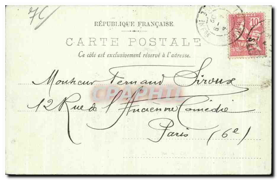 CPA Le Havre L Entree du Port — Rückseite