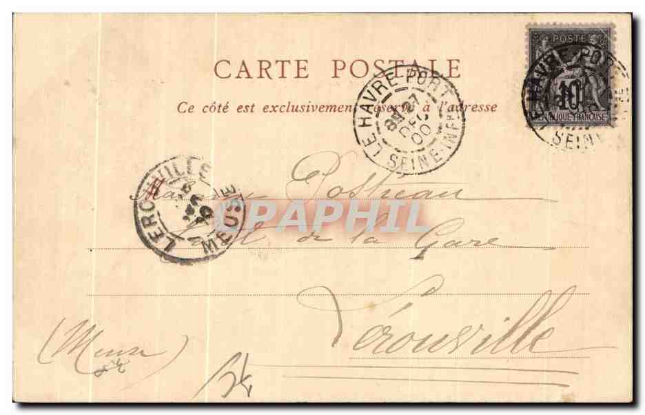 CPA Le Havre Vue Generale Prise de Notre Dame des Flots — Rückseite