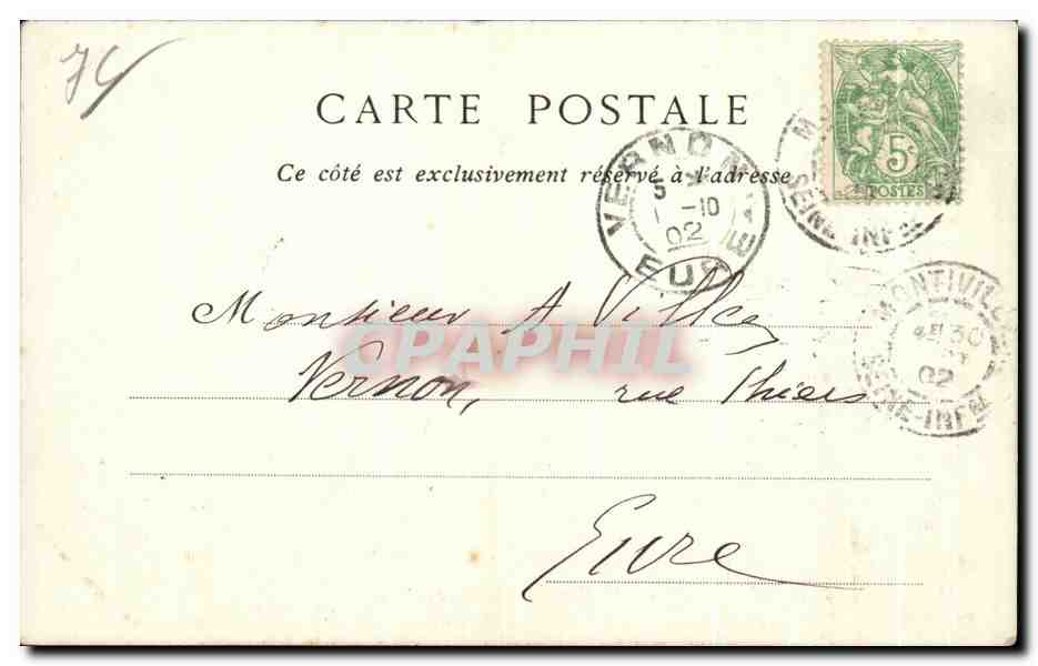 CPA Graville Sainte Honorine — Rückseite