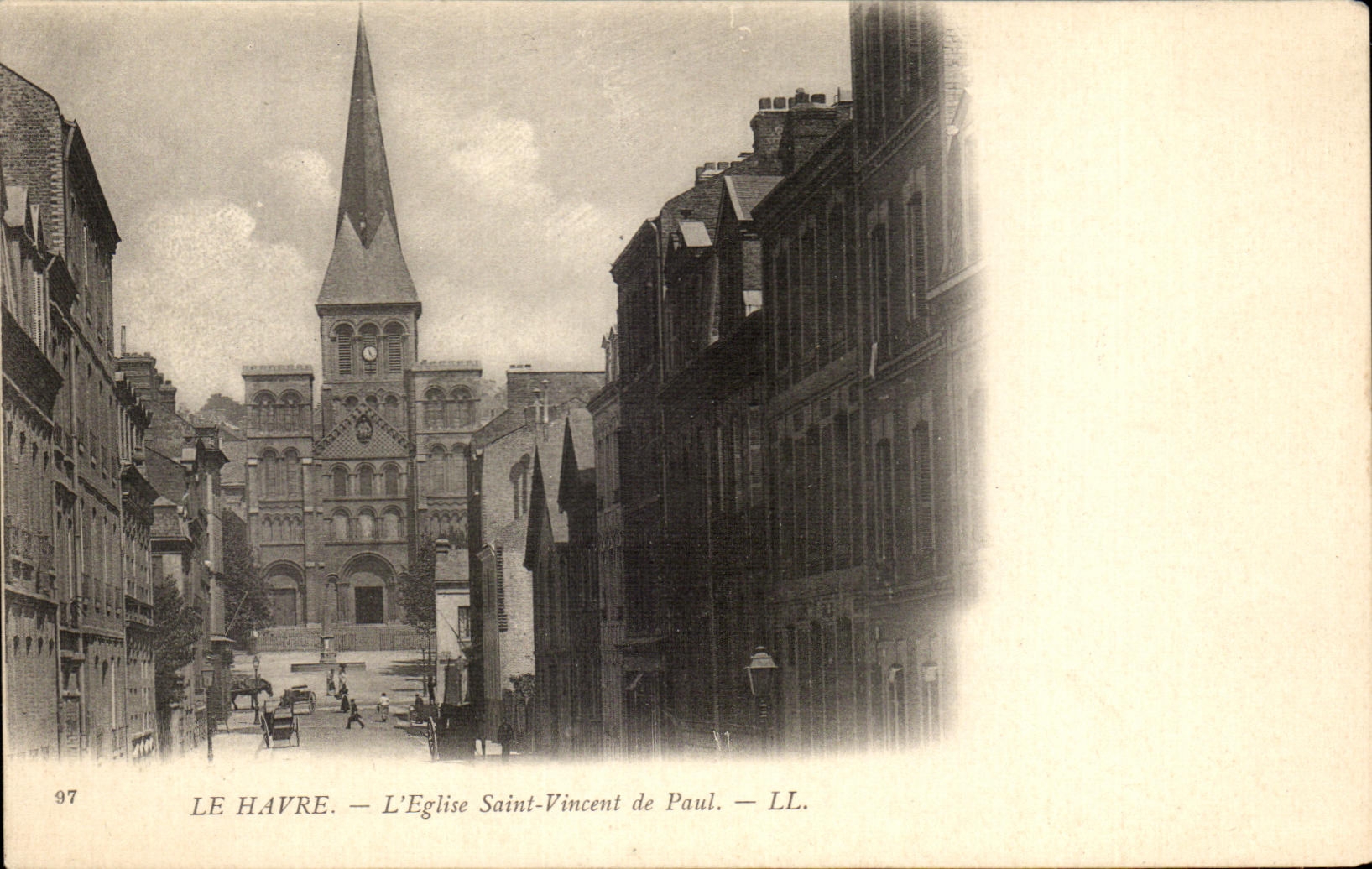 CPA Le Havre L Eglise Saint Vincent de Paul