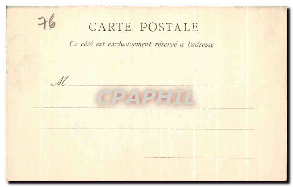 CPA Le Havre Hopital Pasteur — Rückseite