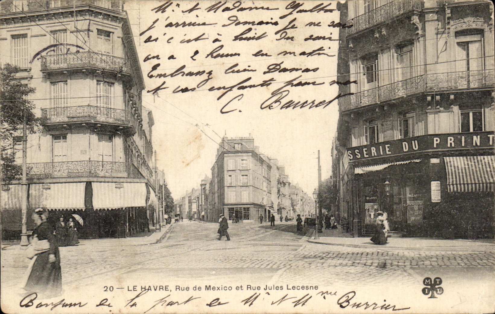 CPA Le Havre La Rue de Mexico et Rue Jules Lecesne