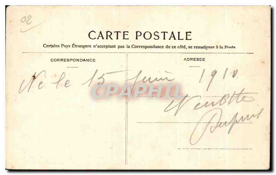 CPA Laon Ancienne Porte de Soissons — Rückseite