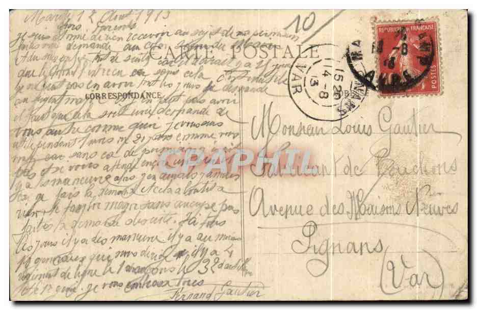 CPA Mailly le Camp Parc d Aviation Les Hangars Avions Militaria — Rückseite
