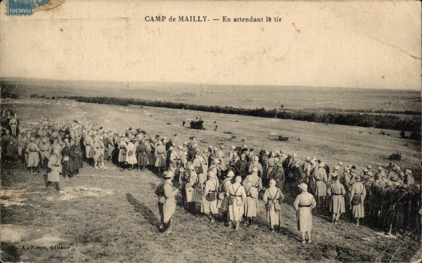 Camp de Mailly — En attendant le tir — A. Nieps, éditeur