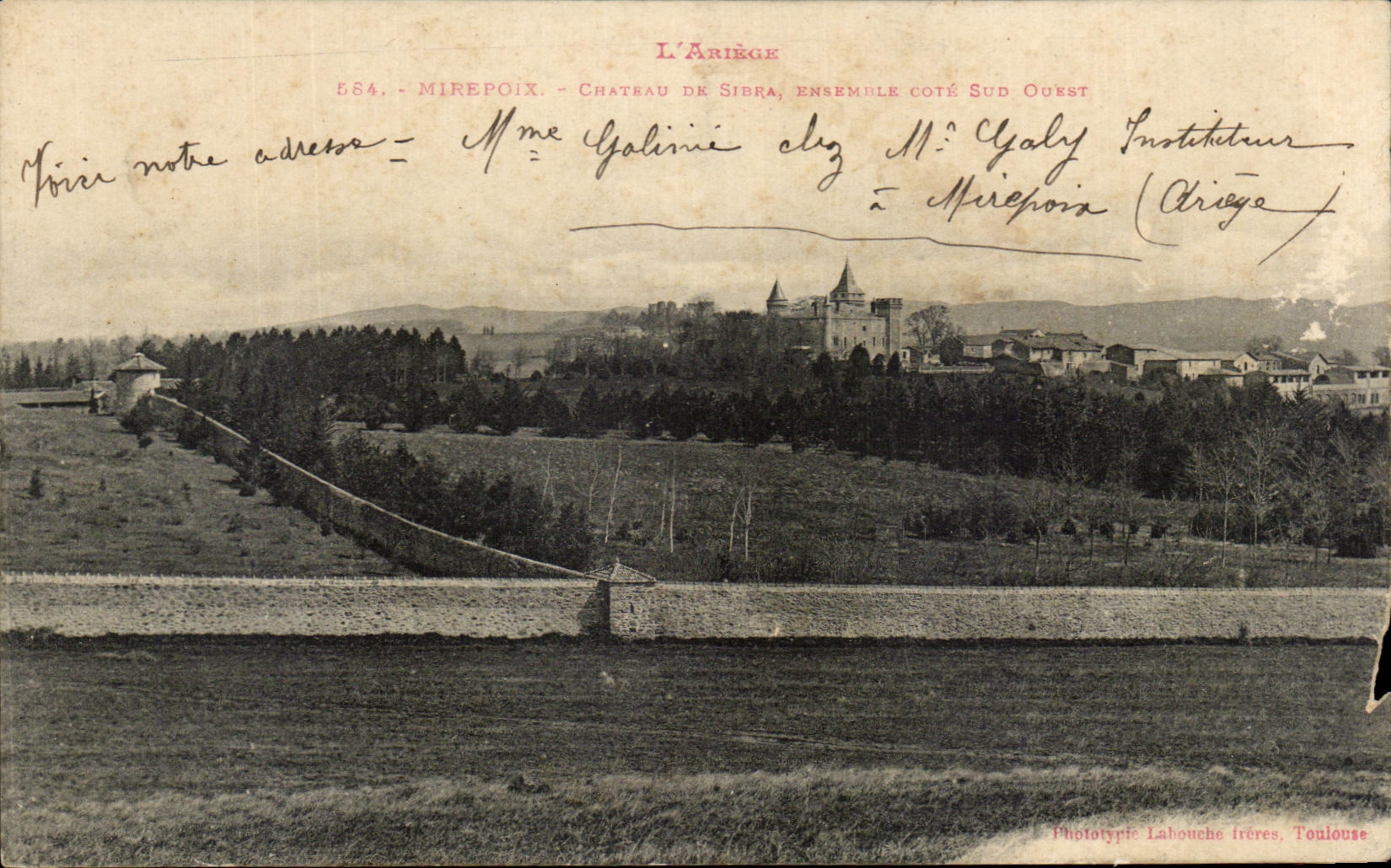 CPA Mirepoix Chateau De Sibra Ensemble Cote Sud ouest 