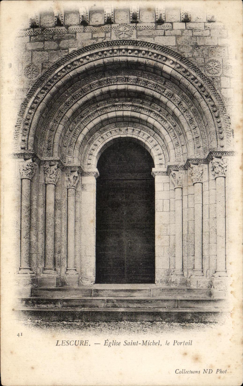 Lescuré — Église Saint-Michel, le Portail — Collections ND Phot, n°41