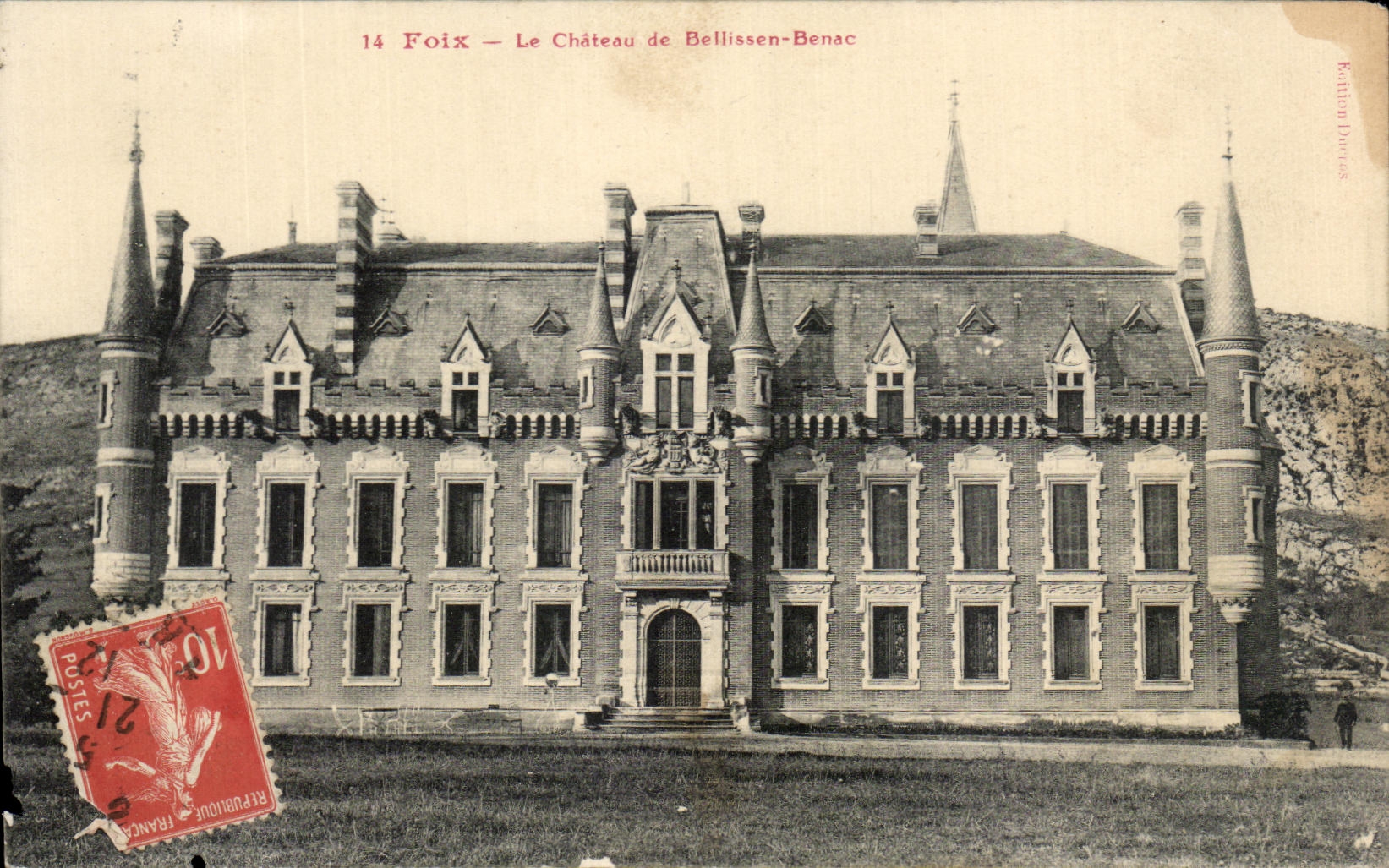 CPA Foix Le Chateau de Bellissen Benac