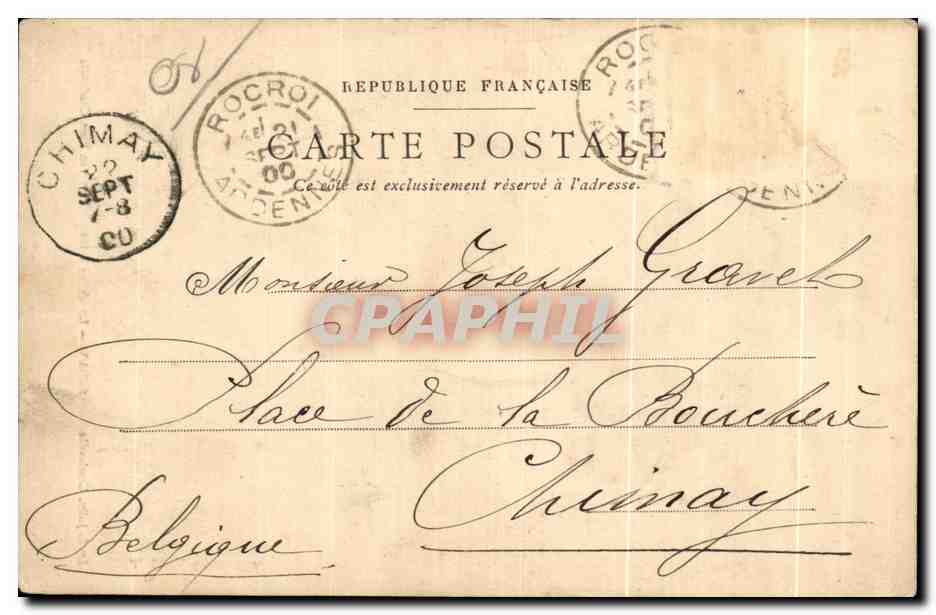 Sedan — Le Chêne belgé — A. Jolly, Charleville — Rückseite