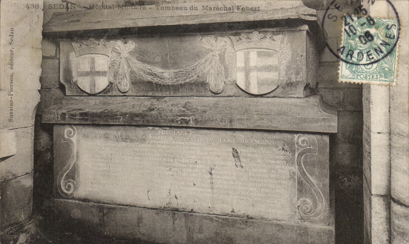 CPA Sedan Hopital militaire Tombeau du Marechal Fabert