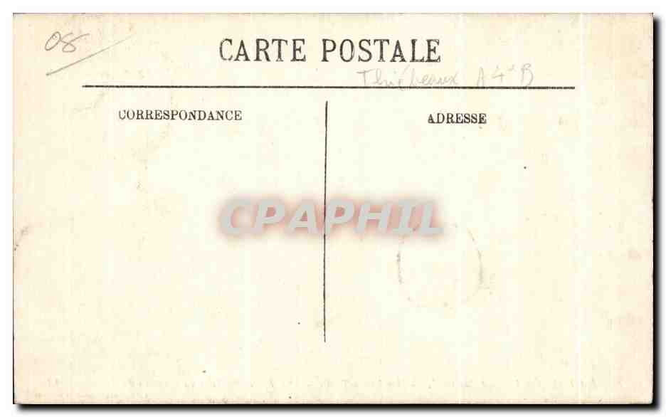 CPA La Vallee De La Meuse Montherme Thilay Le Roc de la Tour ou chateau du diable — Rückseite