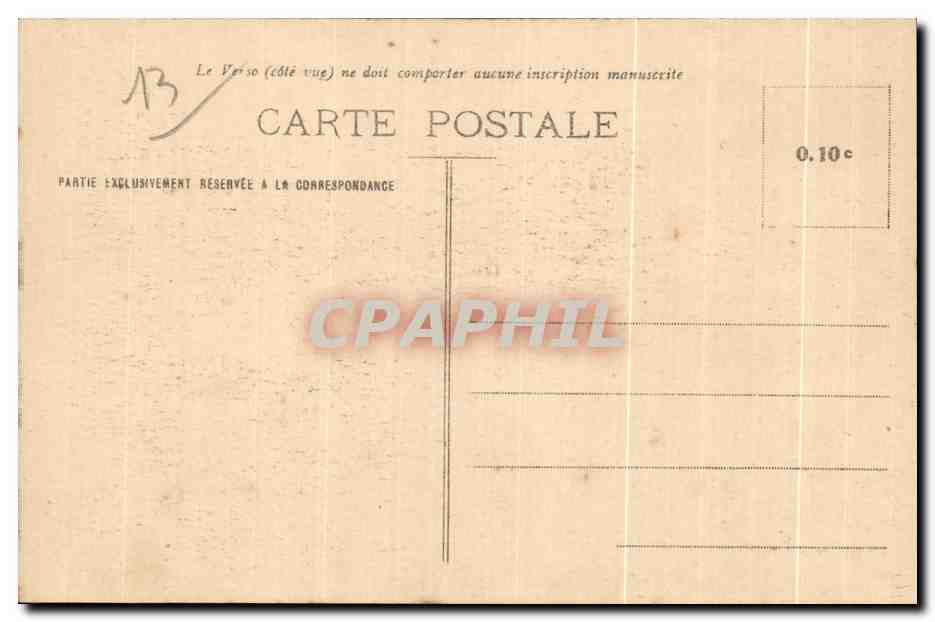 Marseille - N.-D. de la Garde, vue du Vieux-Port — Édition spéciale de la Basilique, n° LIII — Verso