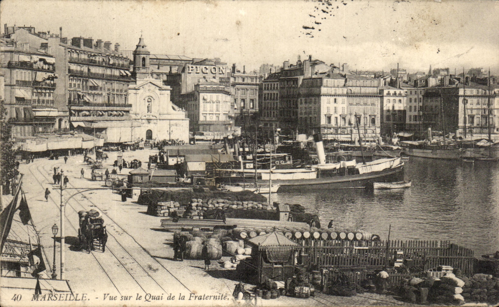 Marseille - Vue sur le Quai de la Fraternité — PICON, éditeur, n°40