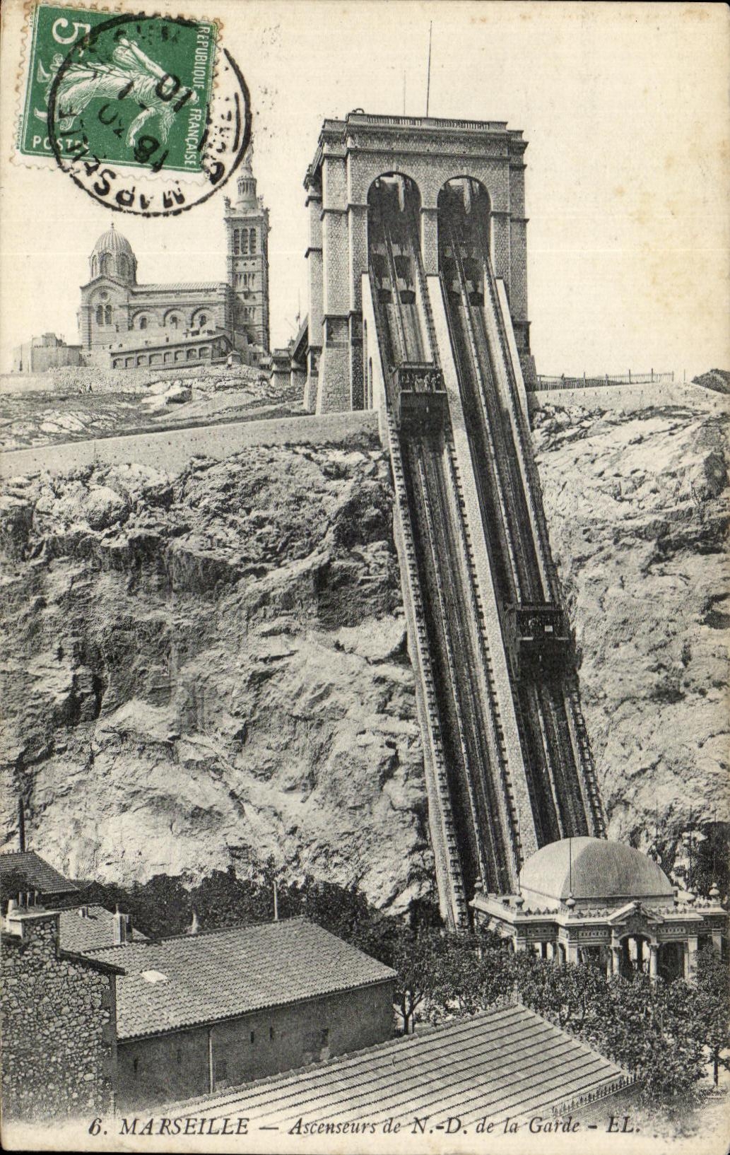 CPA Marseille Ascenseurs de la Garde