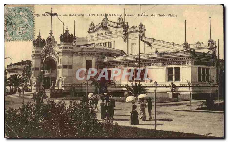 CPA Marseille Exposition Colonialre Grand Palais de l Indo chine Indochine 
