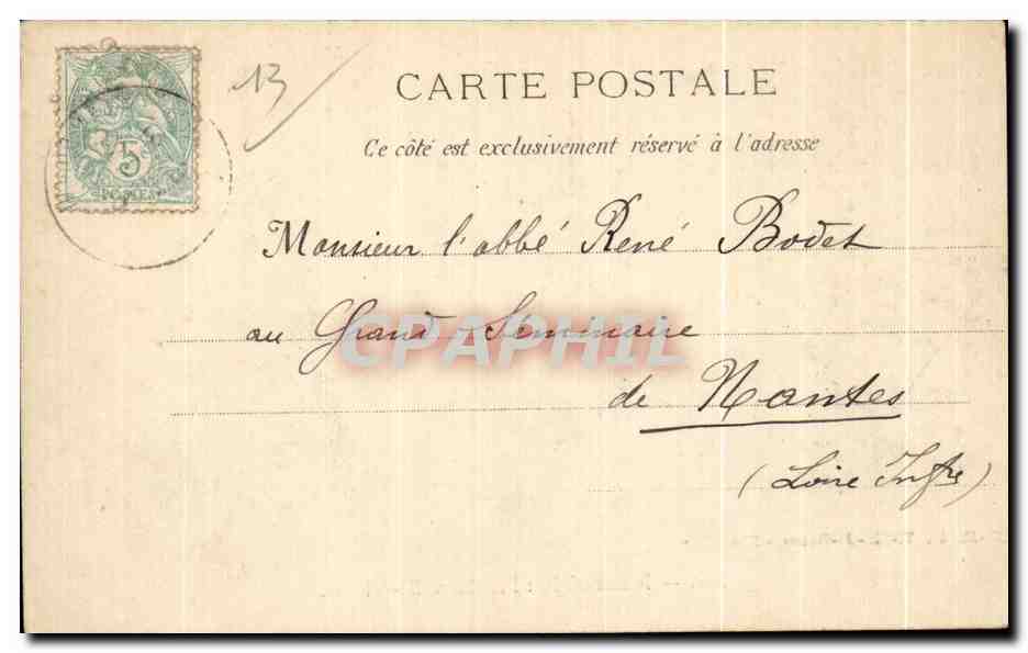 CPA Le Marseille L Abbaye St Victor — Verso