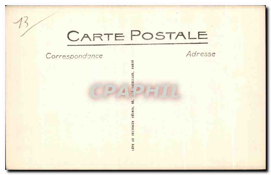 CPA Marseille Coloniale De Marseille Palais du maroc  — Rückseite