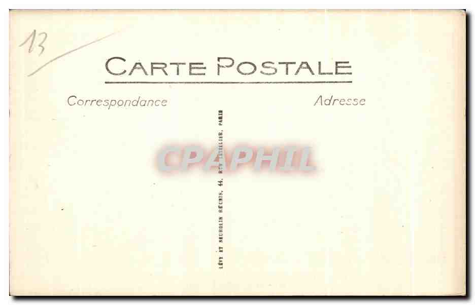 CPA Marseille Coloniale De Marseille Interieur du Palais de L Algerie — Rückseite