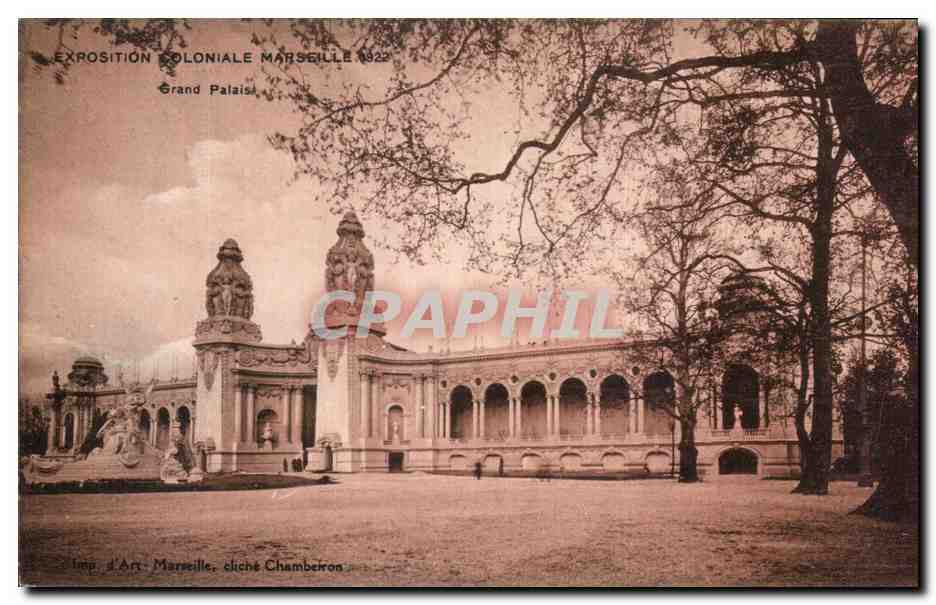 CPA Marseille Exposition Coloniale Grand Palais