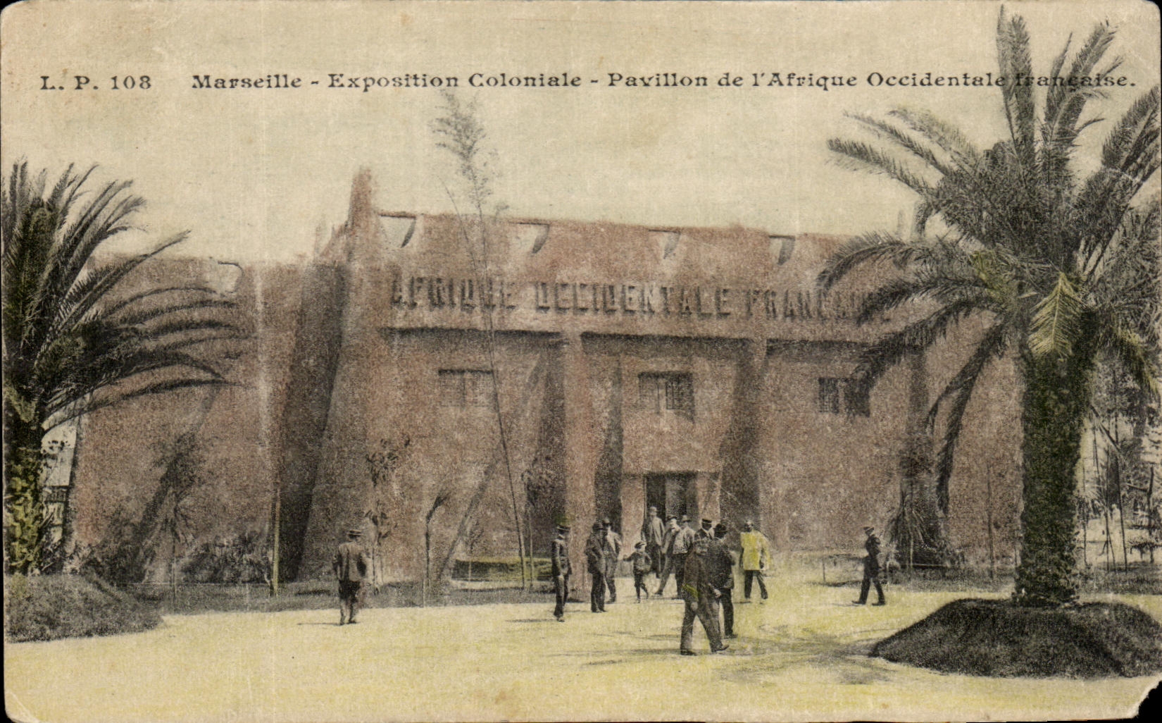 CPA Marseille Exposition Coloniale Pavillon de l afrique occidentale