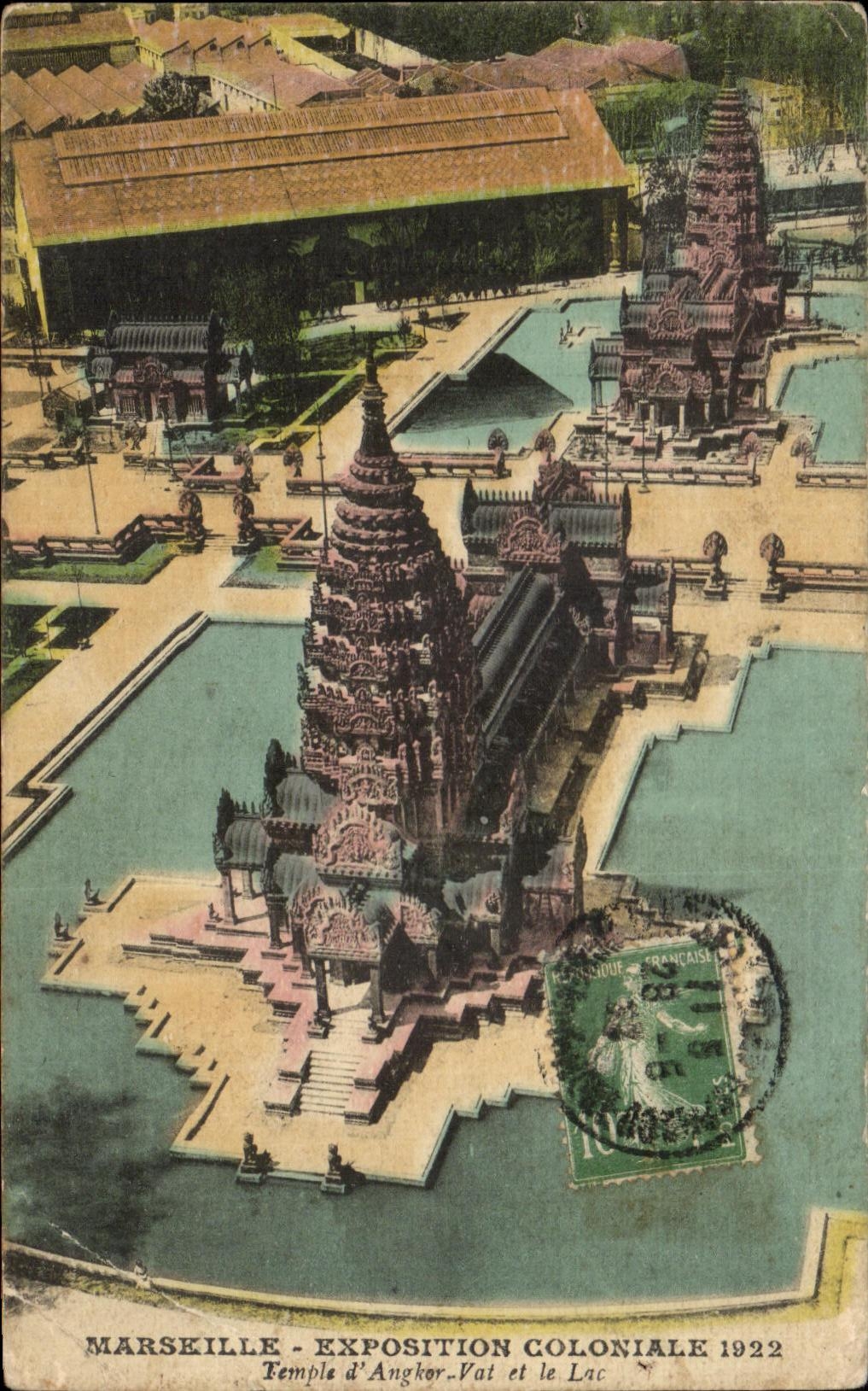 CPA Marseille Exposition Coloniale TEmple d angkor Vat
