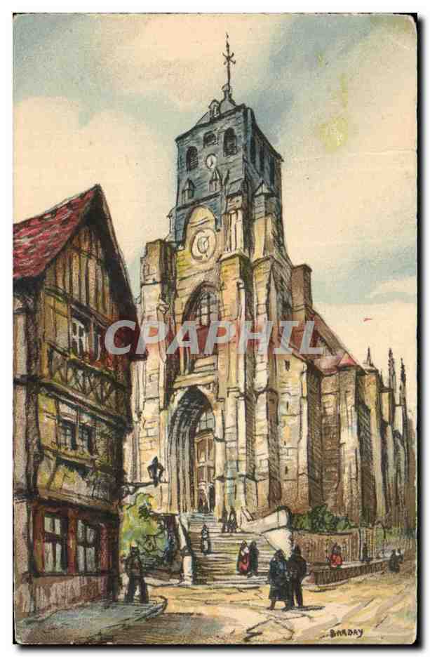 CPA Lisieux L Eglise