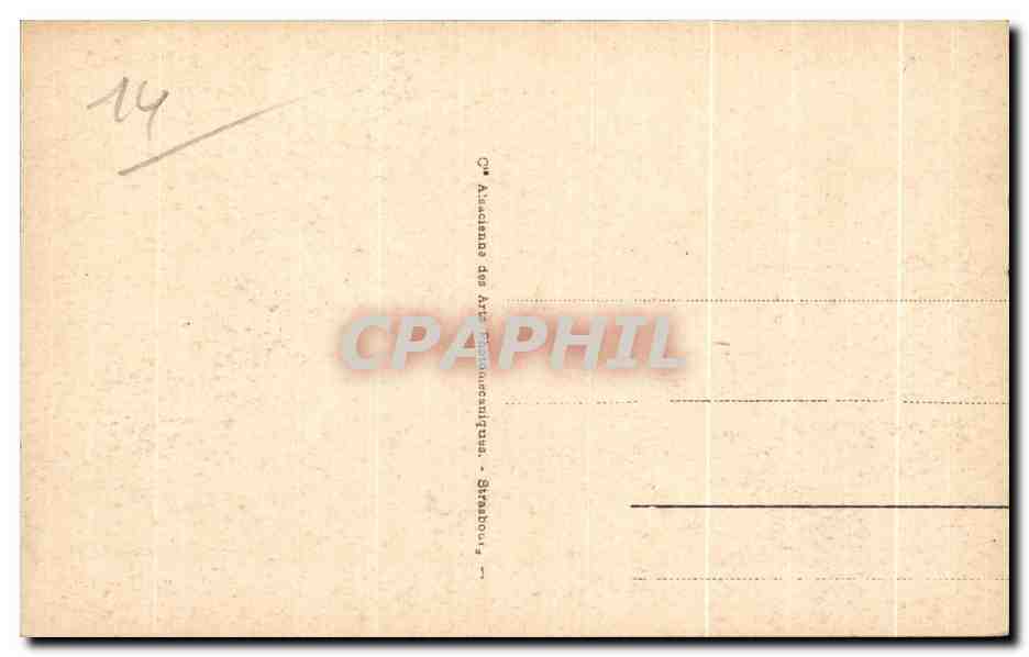 Deauville - Flowered Beach - The Casino Viewed from the Gardens — publisher C.A. Ascenseurs des Arts Décoratifs, Strasbourg, no. 129 — Back