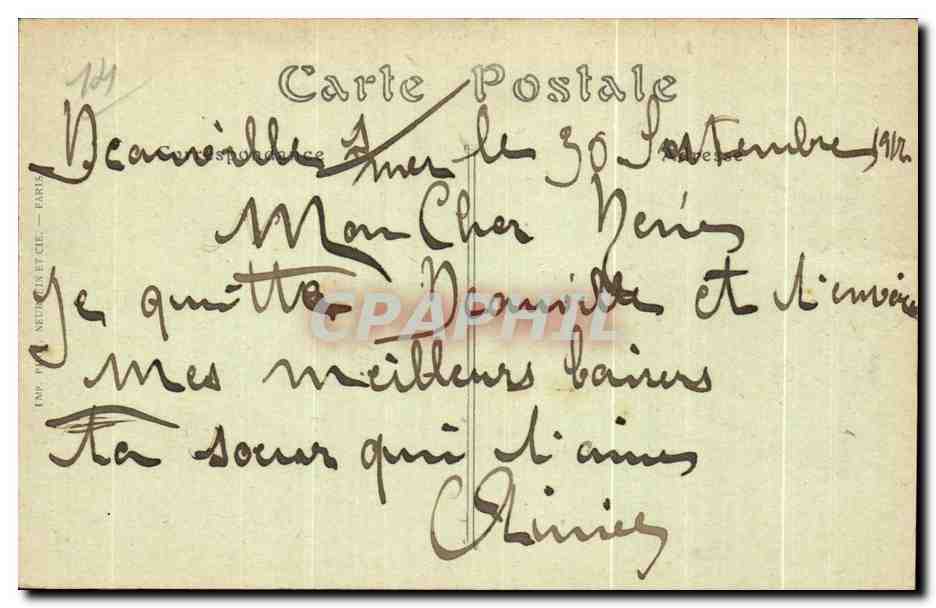 Deauville-La-Plage-Fleurie — View Taken from the Casino Terrace — ND. Photo. — No. 643 — Back