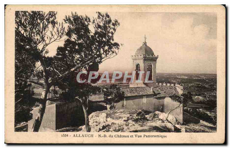 CPA Allauch du Chateau et Vue Panoramique