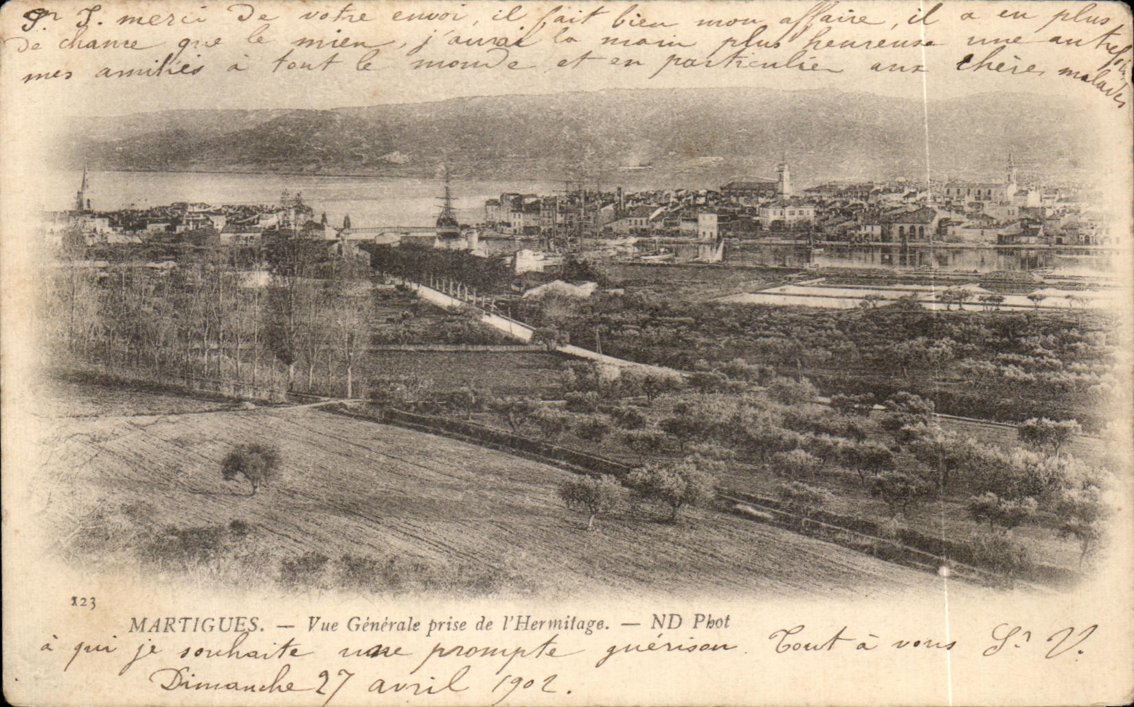 CPA Martigues Vue Generale prise de I Hermitage