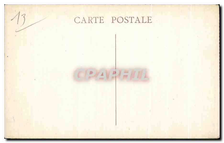 CPA Marseille Ascenseurs de la Garde — Verso