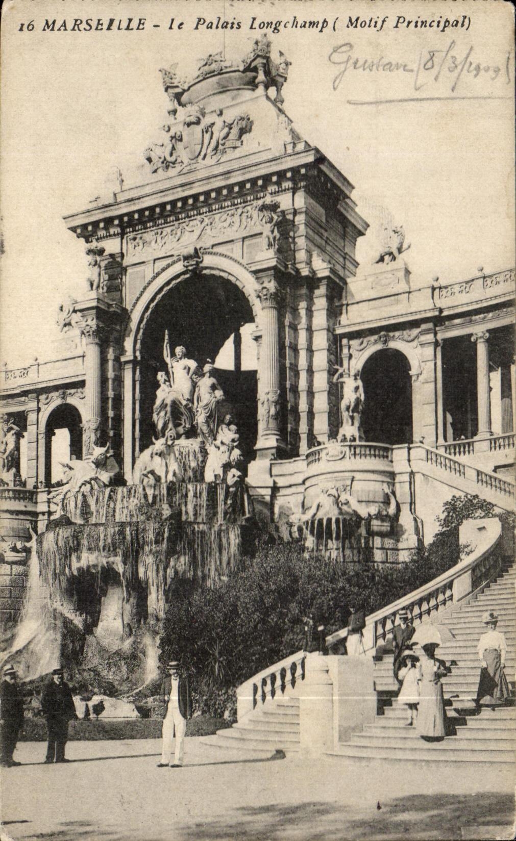 CPA Marseille Le Palais Long champ (Molif Principal)