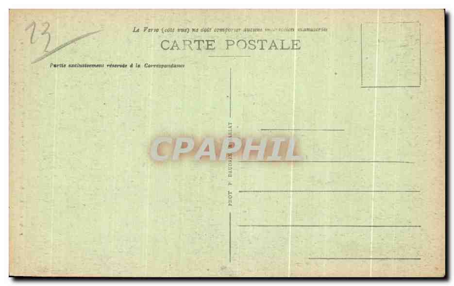Laugerie Basse — Station Préhistorique des Pyrénées — Vue de la fouille des « Marcelilles » — Reverso