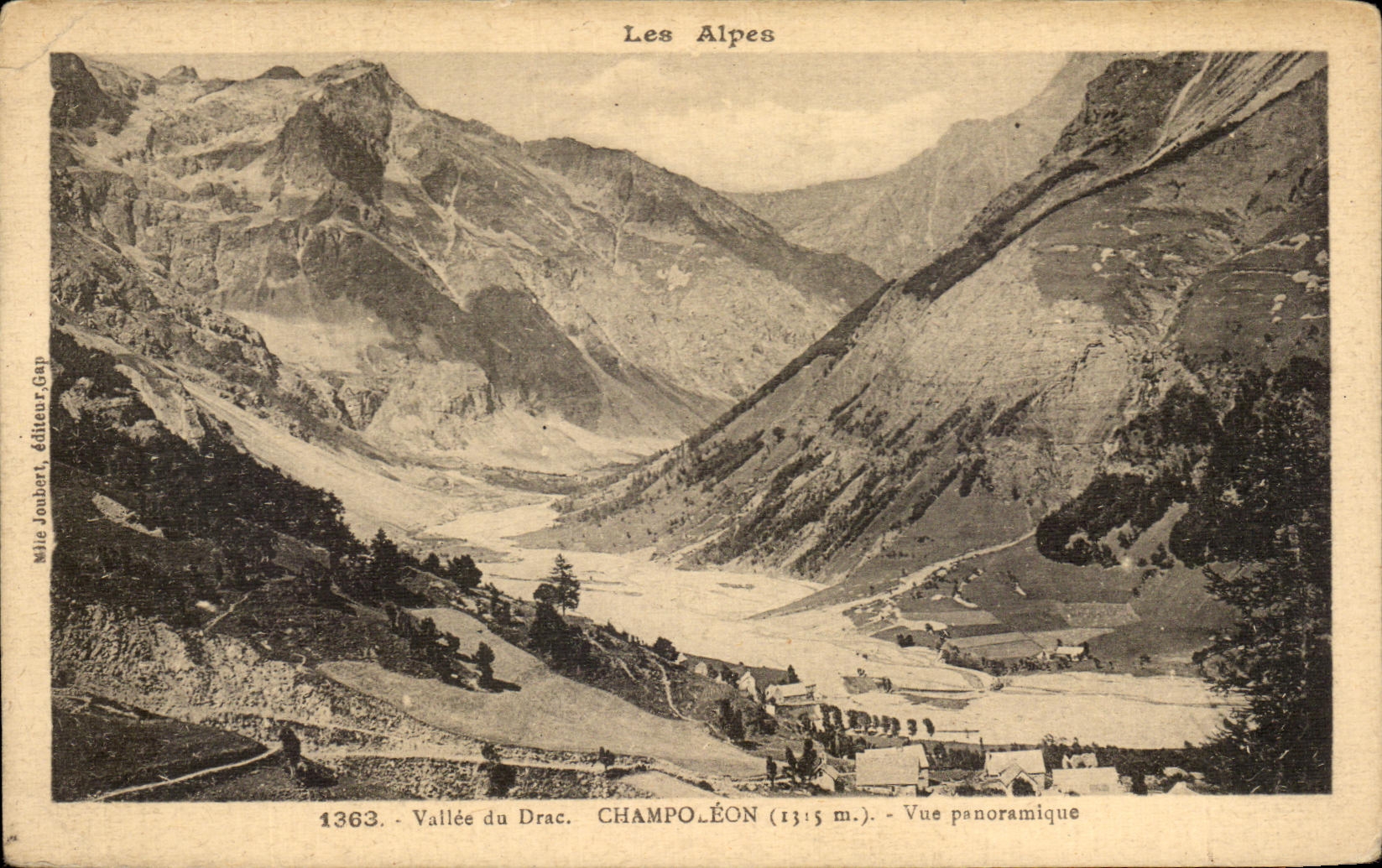 CPA Les Alpes Vallee du Drac Champoleon Vue Panoramique