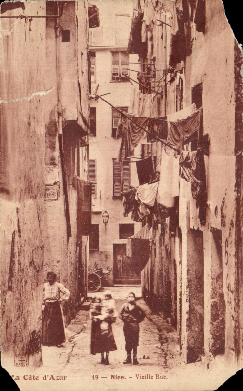 CPA Cote d Azur Nice Vieille Rue
