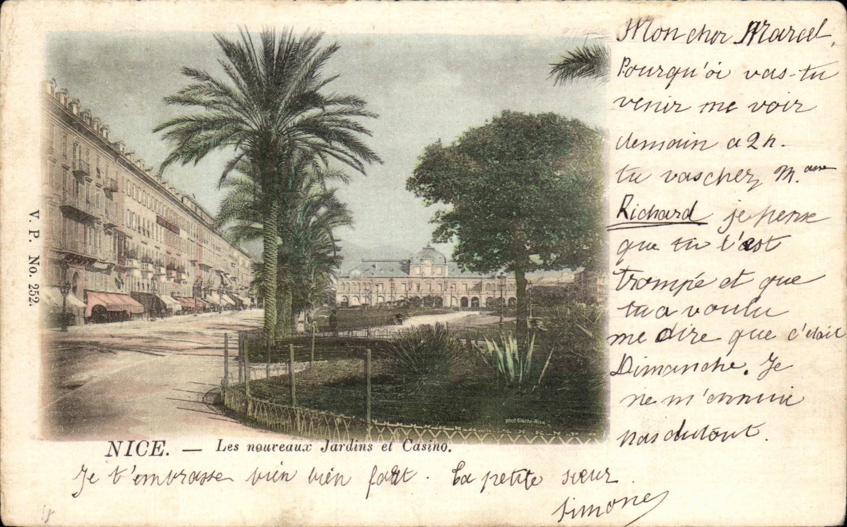 CPA Nice Les noureaux jardins et Casino
