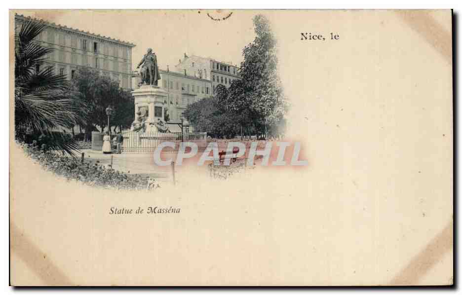 CPA Nice Le Statue de Massena