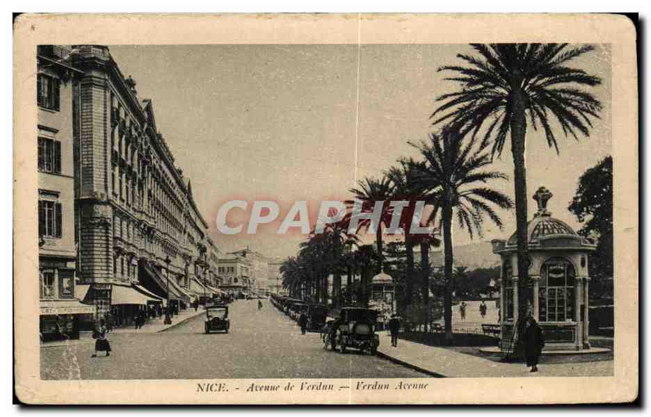 CPA Nice Avenue de Verdun Verdun Avenue