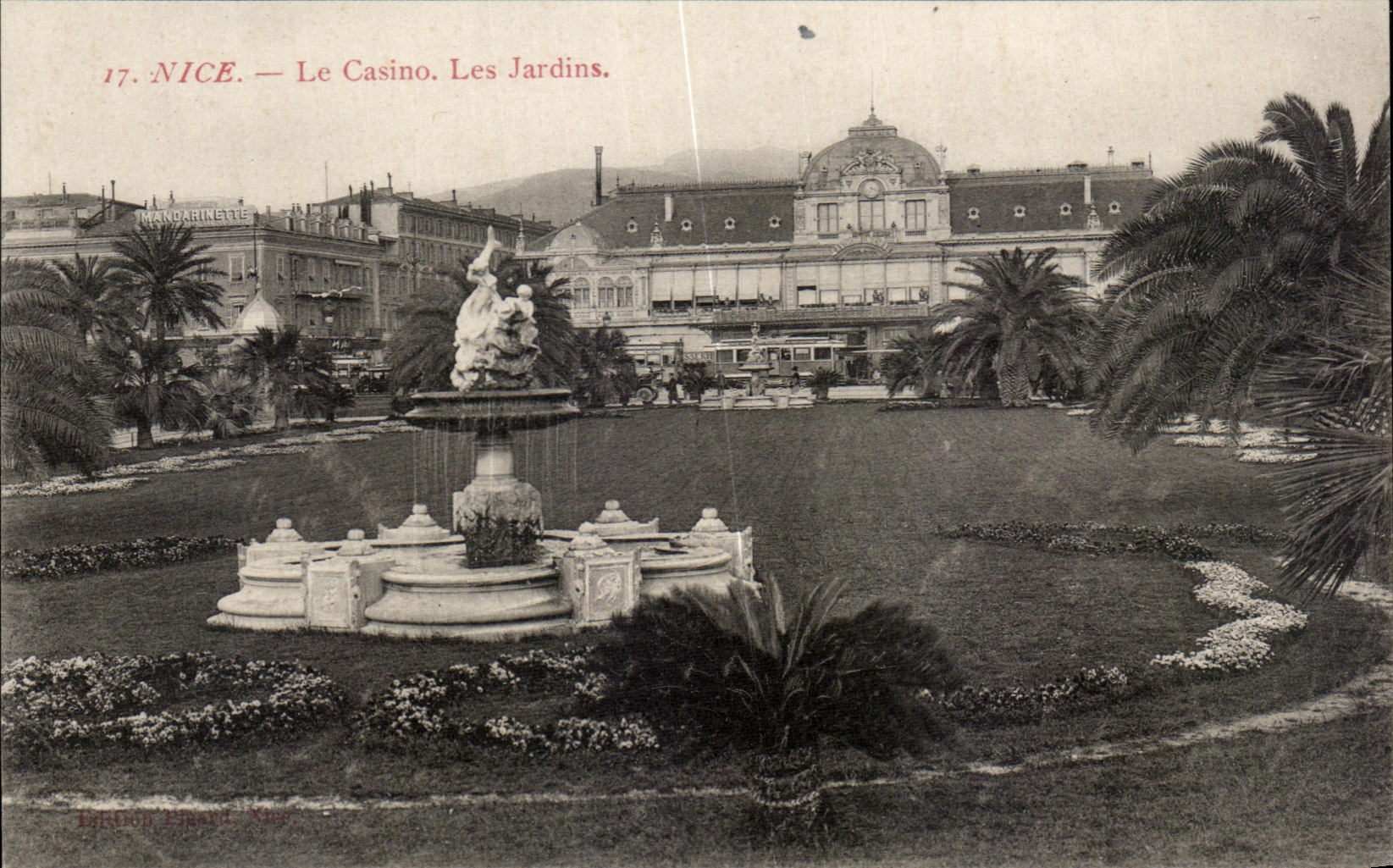 CPA Nice Le Casino Les Jardins