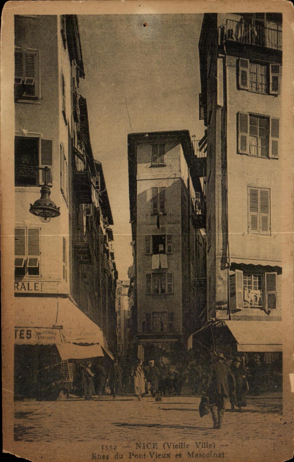 CPA Nice Rues du Pont Vieux et Mascolnat