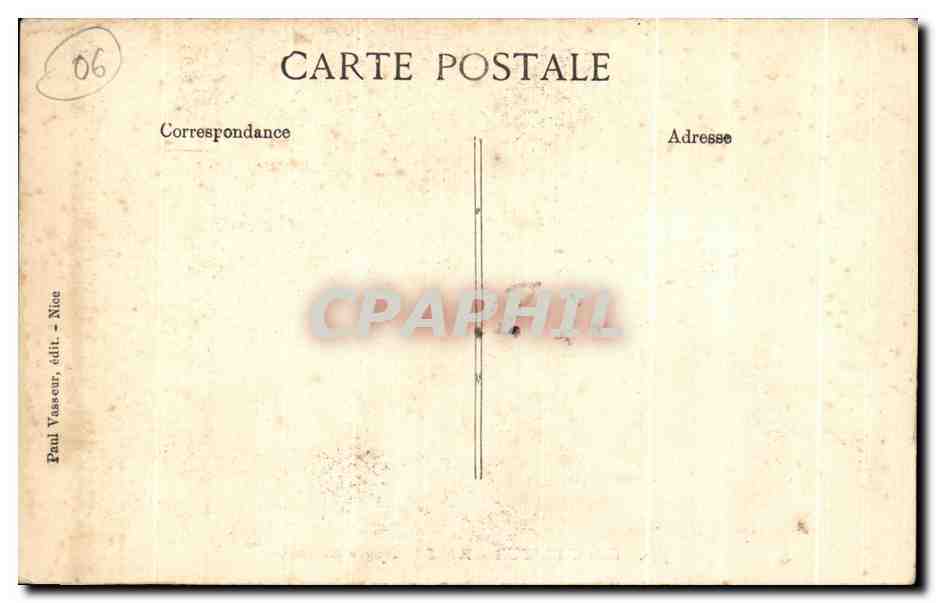 CPA Cote D Azur Nice Square Gambetta — Verso