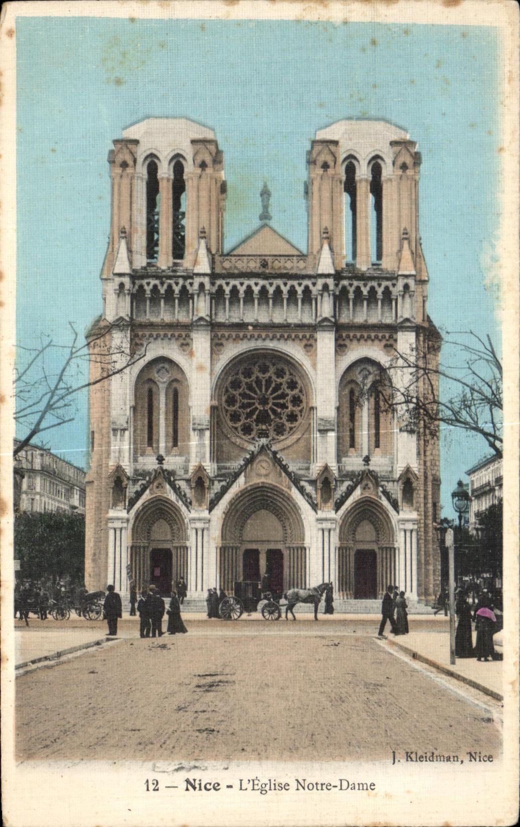 CPA Nice l Eglise Notre Dame