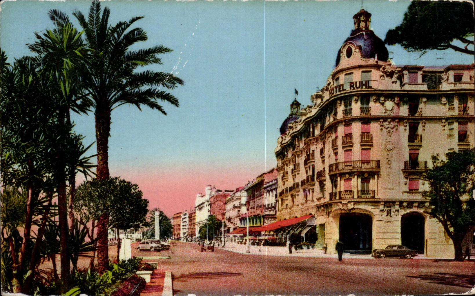 CPA Nice Entree de la Promenade des Anglais L Hotel Ruhl