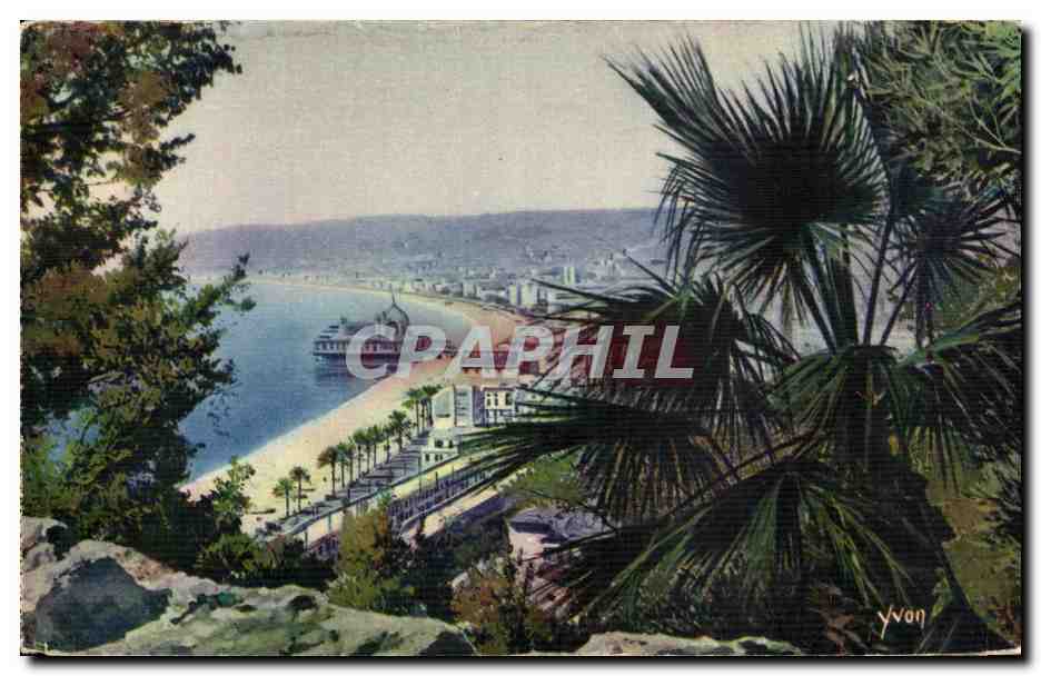 CPA La Douce France Cote D Azur Nice La Bais des Anges