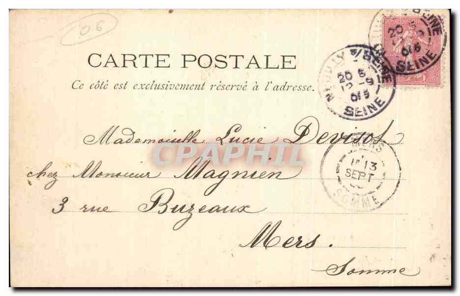 CPA Chemins de fer sud de la France Grasse Vue Generale — Rückseite